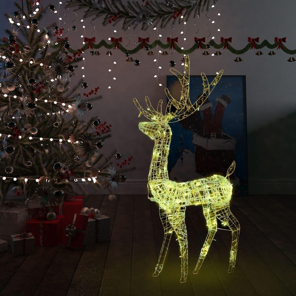 Acrylic Reindeer Christmas Decoration 140 LEDs 4 ft Warm White at Set Shop and Smile