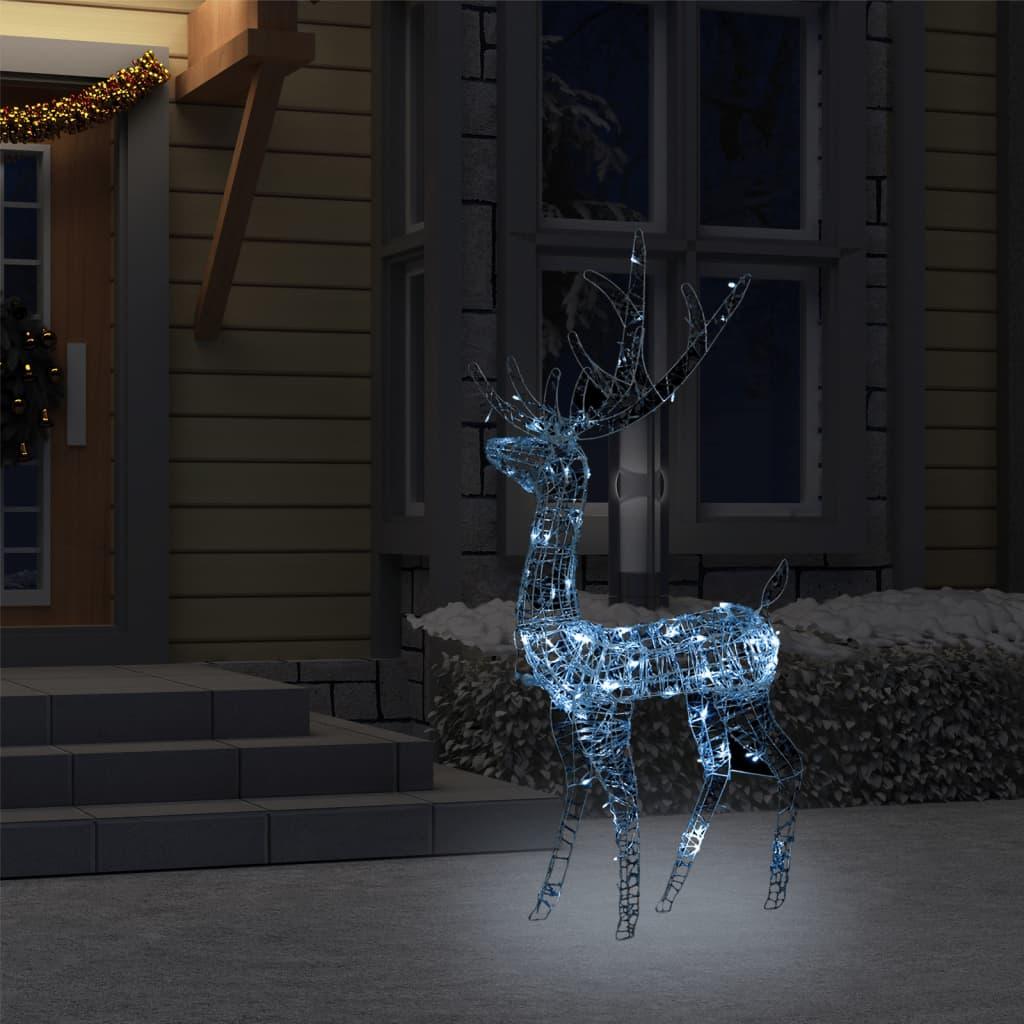 Acrylic Reindeer Christmas Decoration 140 LEDs 4 ft Cold White at Set Shop and Smile