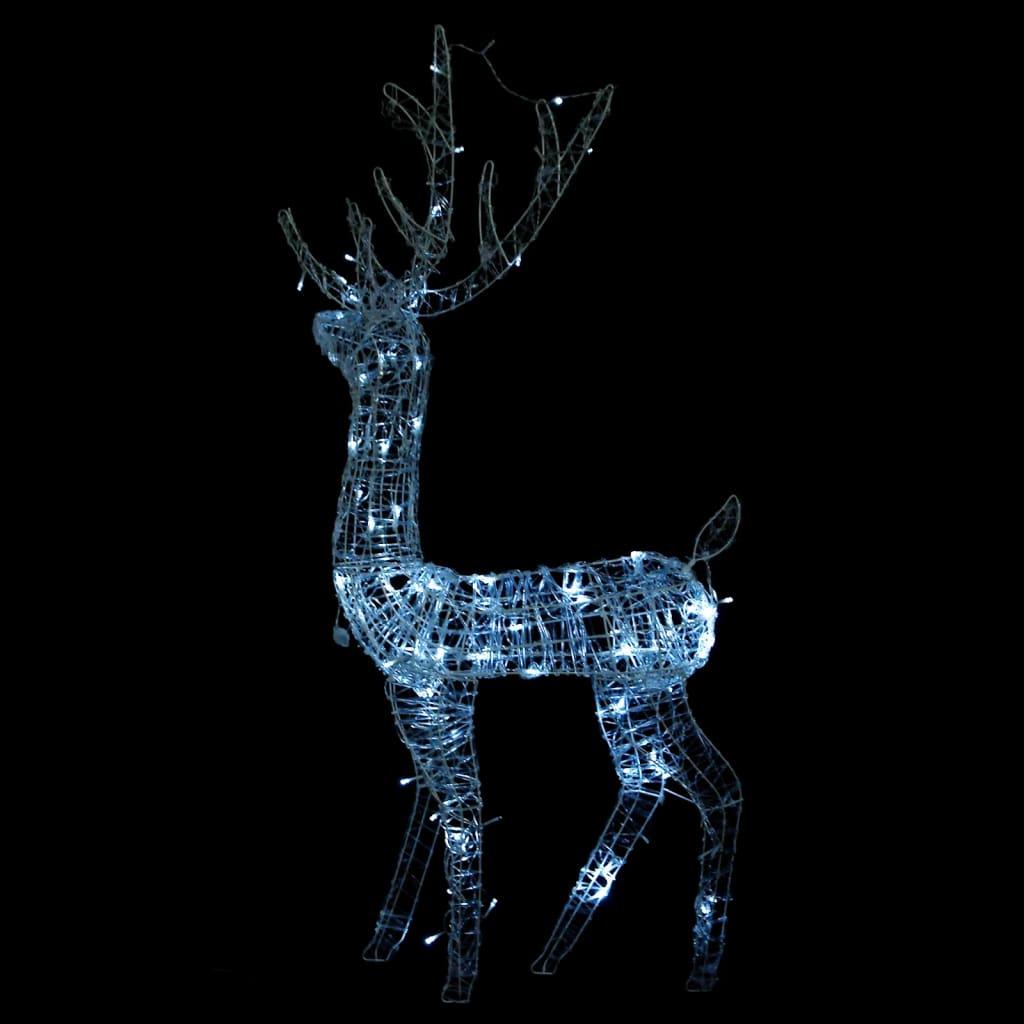Acrylic Reindeer Christmas Decoration 140 LEDs 4 ft Cold White at Set Shop and Smile