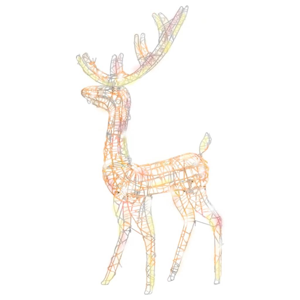 Acrylic Reindeer Christmas Decoration 140 LEDs 4 ft Colorful at Set Shop and Smile