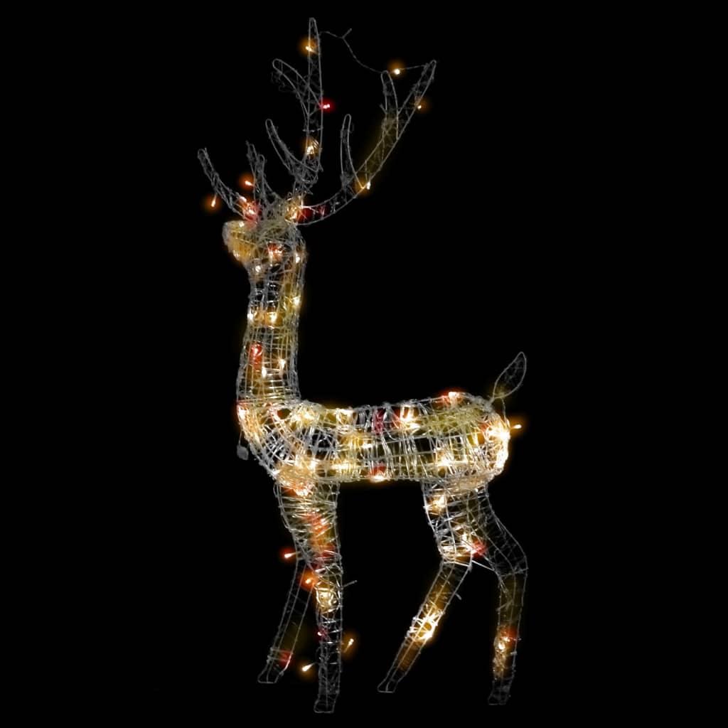 Acrylic Reindeer Christmas Decoration 140 LEDs 4 ft Colorful at Set Shop and Smile