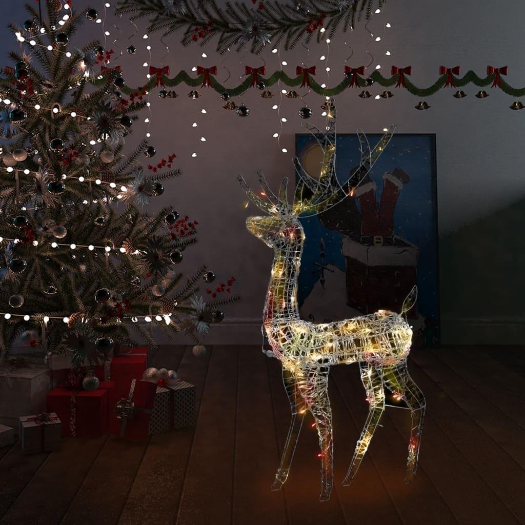 Acrylic Reindeer Christmas Decoration 140 LEDs 4 ft Colorful at Set Shop and Smile