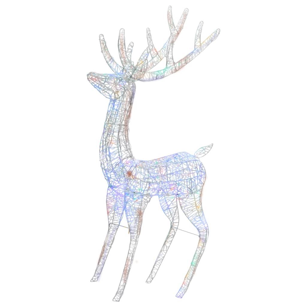 XXL Acrylic Christmas Reindeer 250 LED 6 ft Colorful at Set Shop and Smile