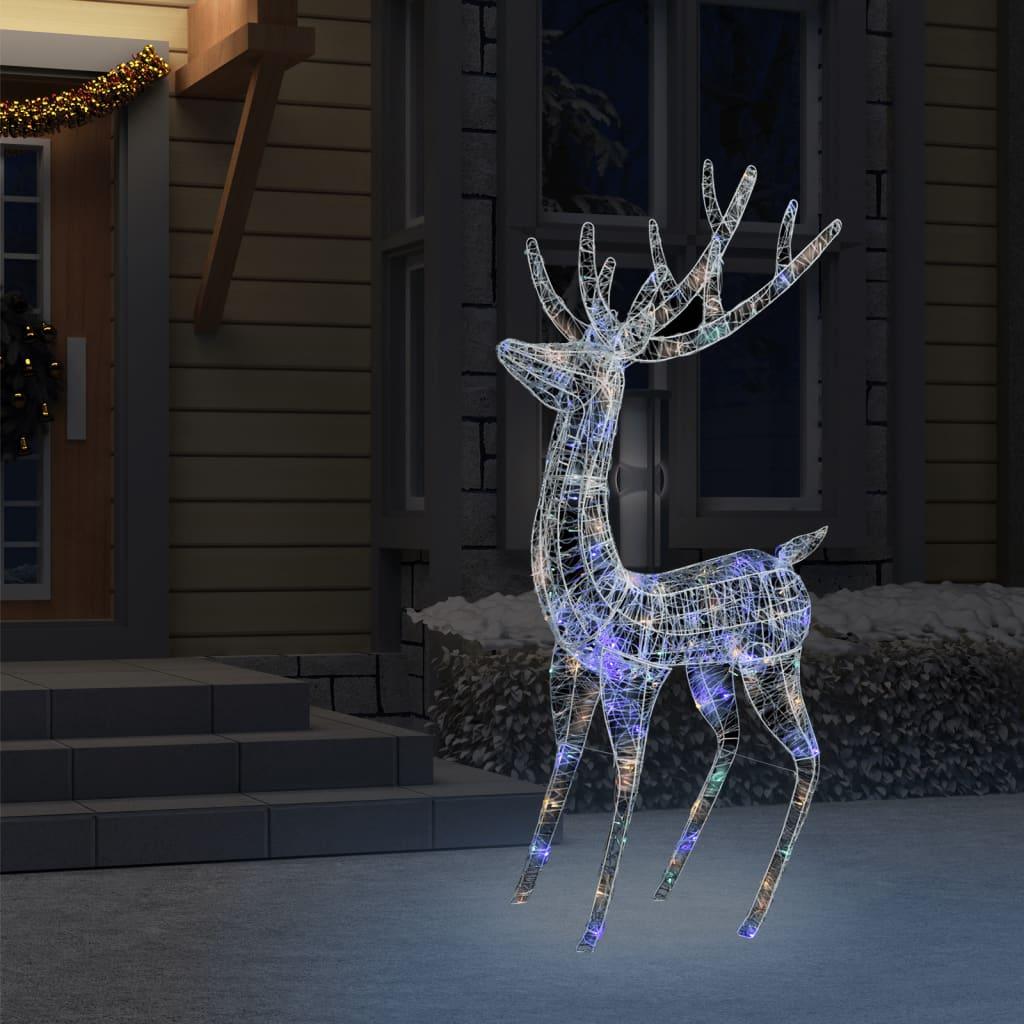 XXL Acrylic Christmas Reindeer 250 LED 6 ft Colorful at Set Shop and Smile
