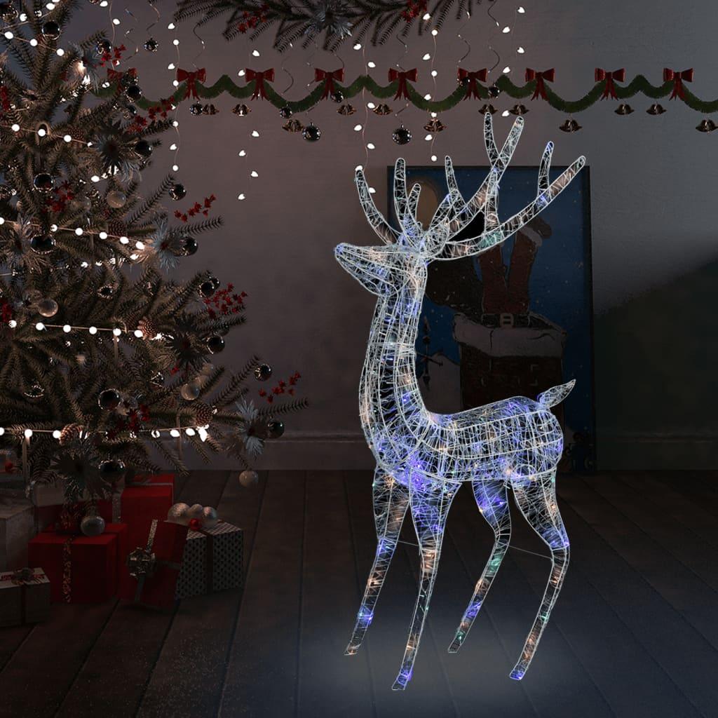 XXL Acrylic Christmas Reindeer 250 LED 6 ft Colorful at Set Shop and Smile