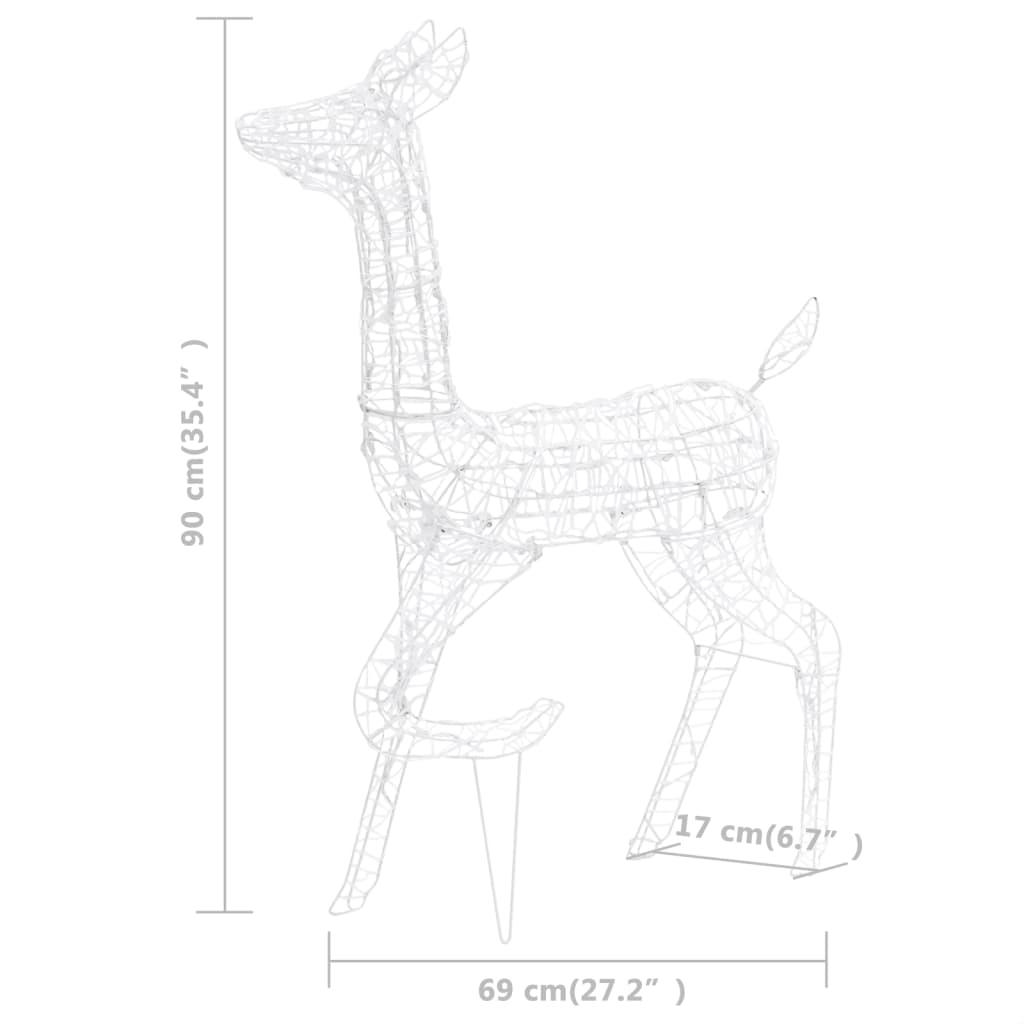 Acrylic Reindeer Family Christmas Decoration 160 LED Warm White at Set Shop and Smile