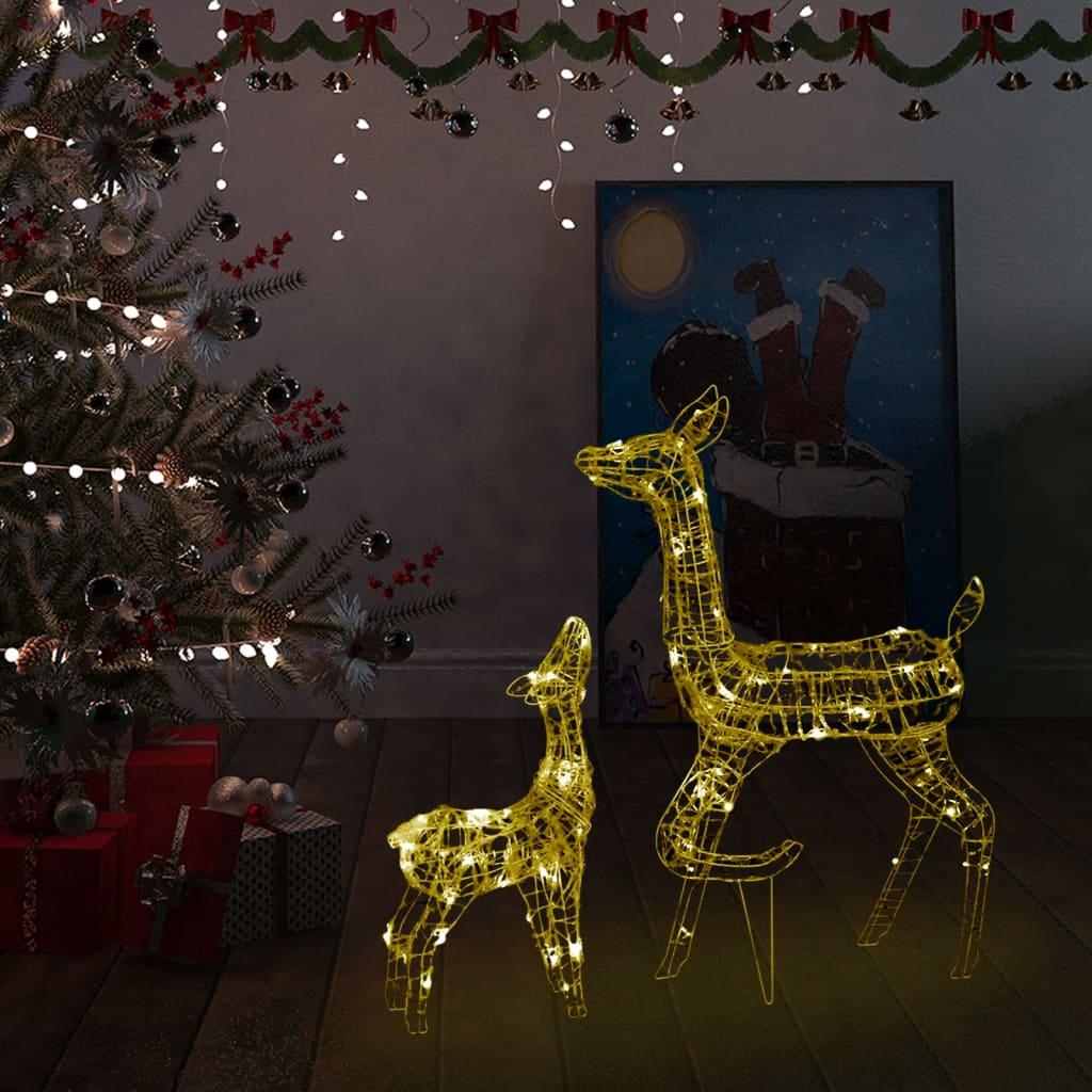 Acrylic Reindeer Family Christmas Decoration 160 LED Warm White at Set Shop and Smile