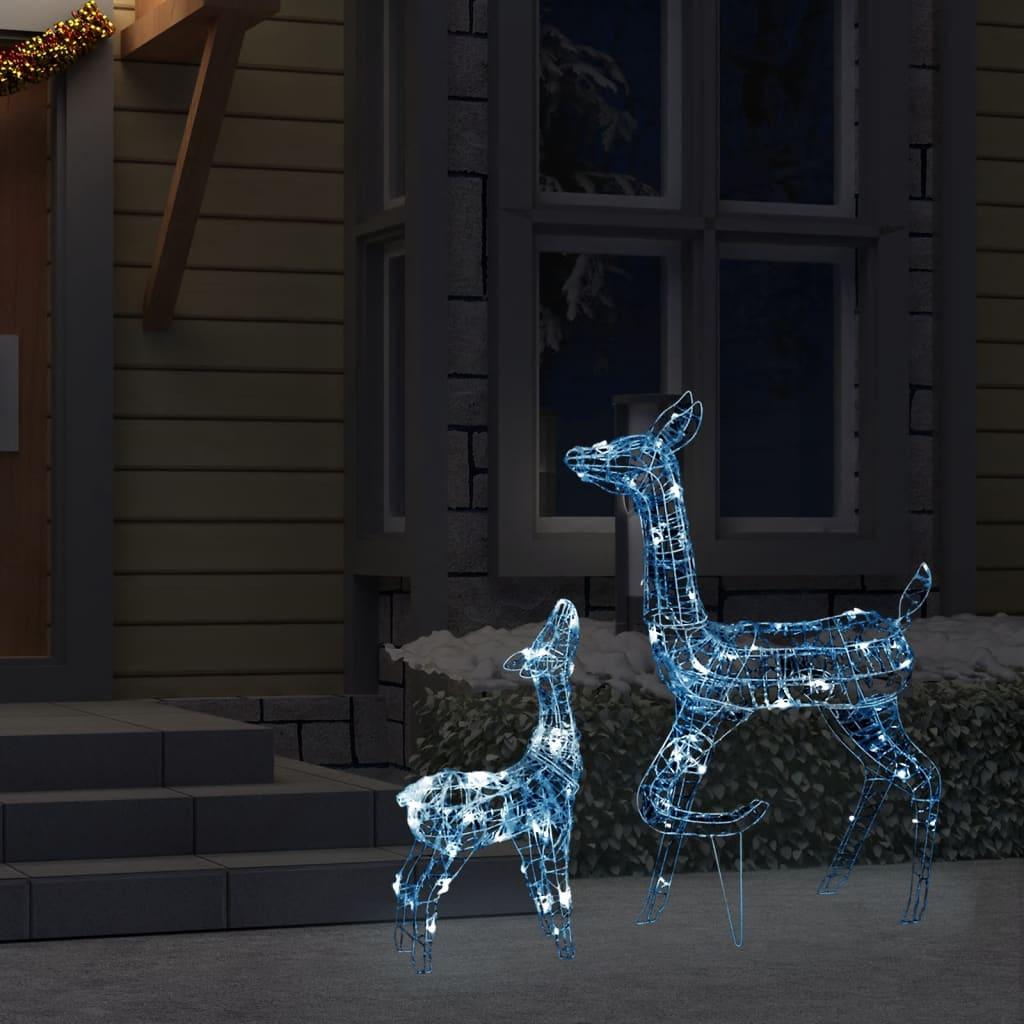 Acrylic Reindeer Family Christmas Decoration 160 LED Cold White at Set Shop and Smile