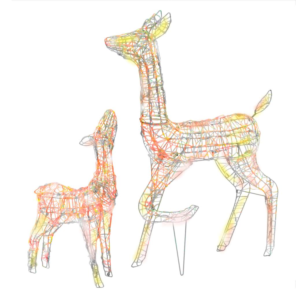 Acrylic Reindeer Family Christmas Decoration 160 LED Colorful at Set Shop and Smile