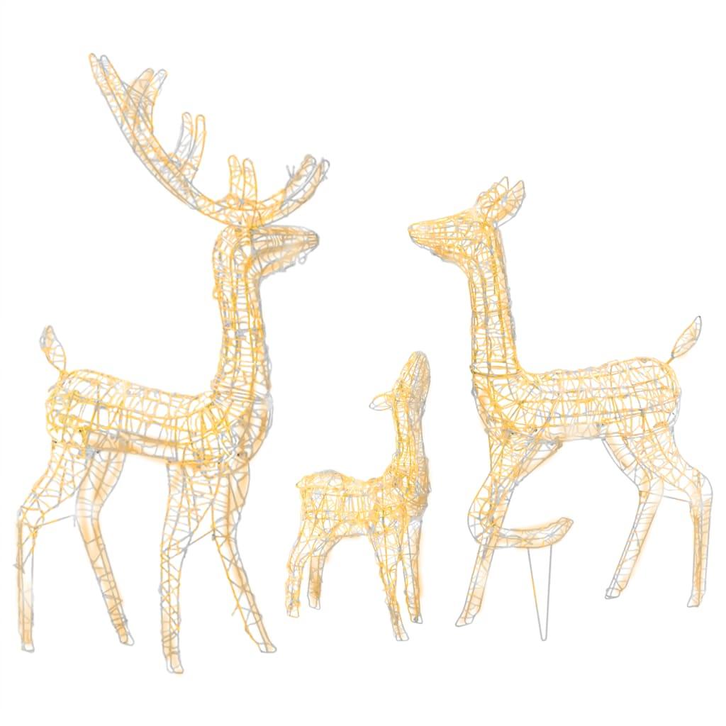 Acrylic Reindeer Family Christmas Decoration 300 LED Warm White at Set Shop and Smile