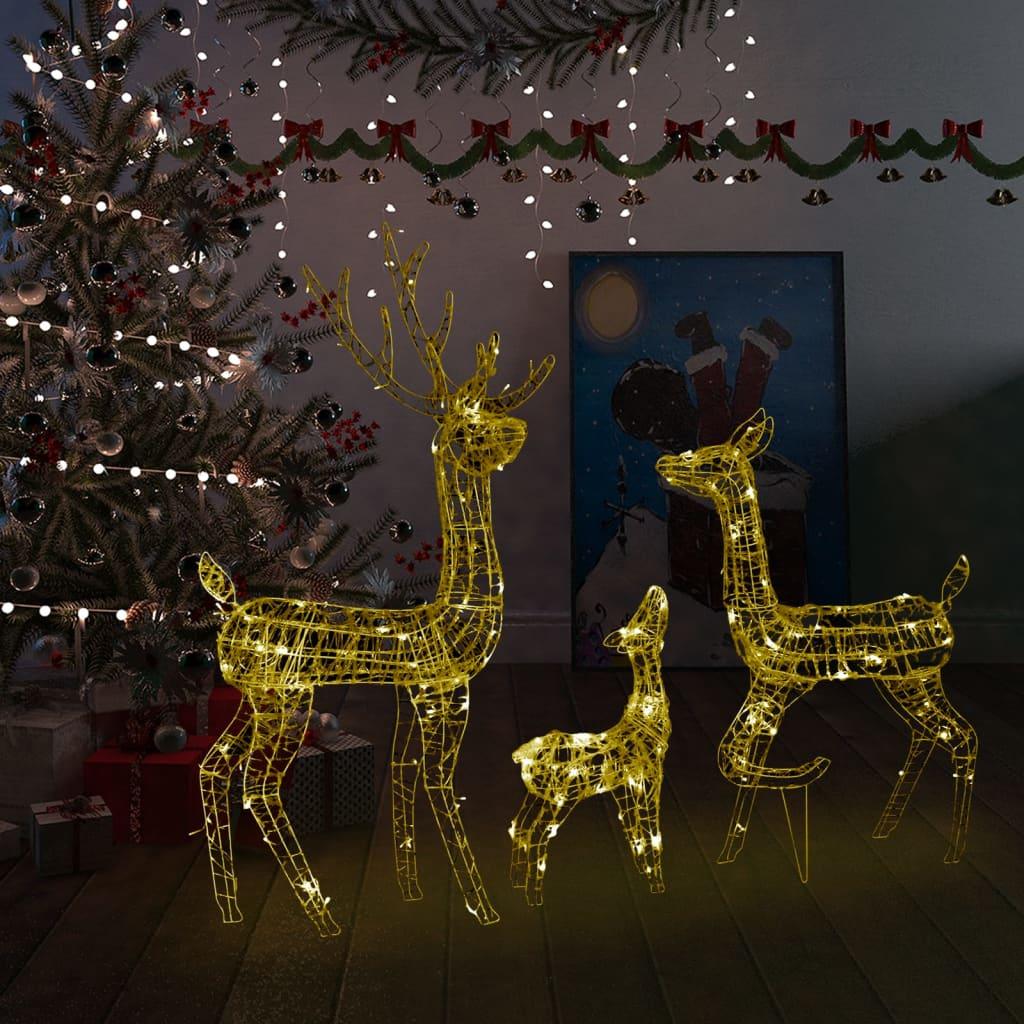 Acrylic Reindeer Family Christmas Decoration 300 LED Warm White at Set Shop and Smile