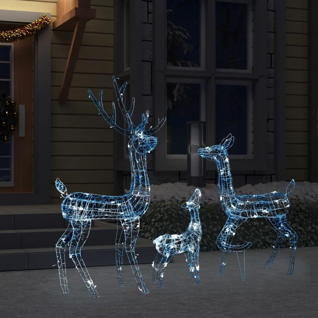 Acrylic Reindeer Family Christmas Decoration 300 LED Cold White at Set Shop and Smile