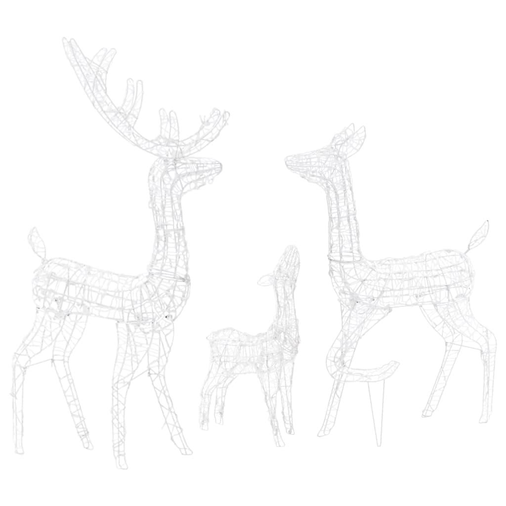 Acrylic Reindeer Family Christmas Decoration 300 LED Cold White at Set Shop and Smile