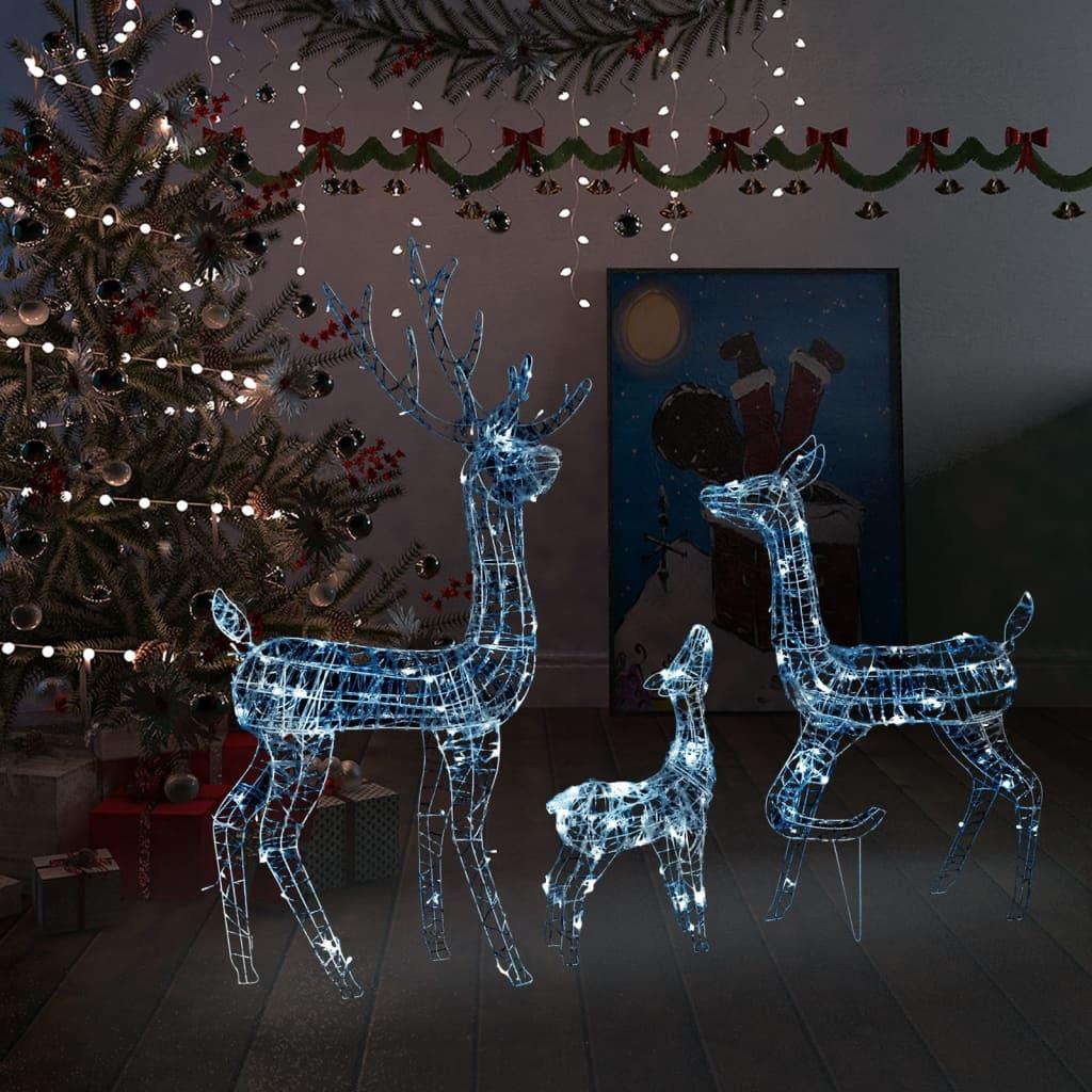Acrylic Reindeer Family Christmas Decoration 300 LED Cold White at Set Shop and Smile