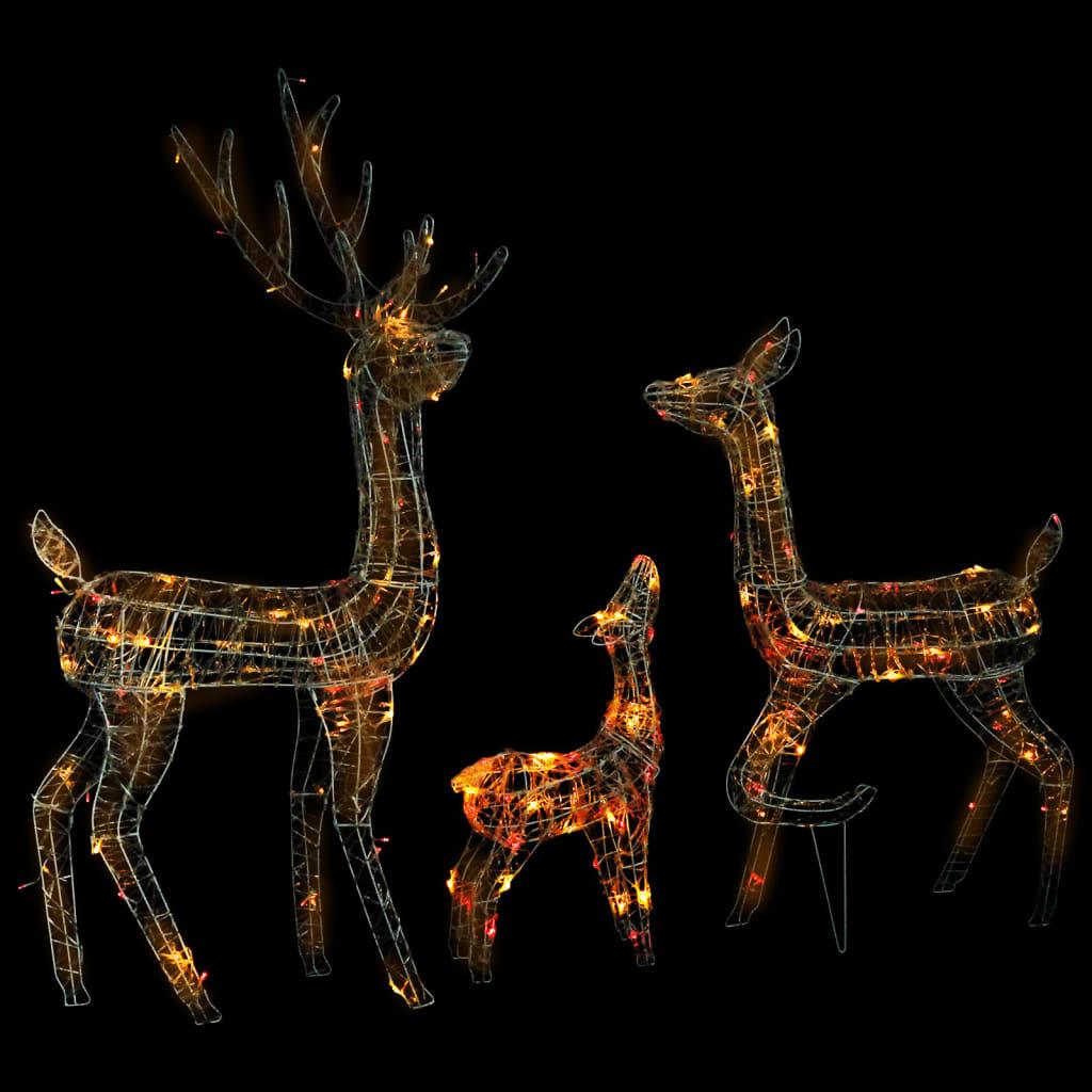 Acrylic Reindeer Family Christmas Decoration 300 LED Colorful at Set Shop and Smile