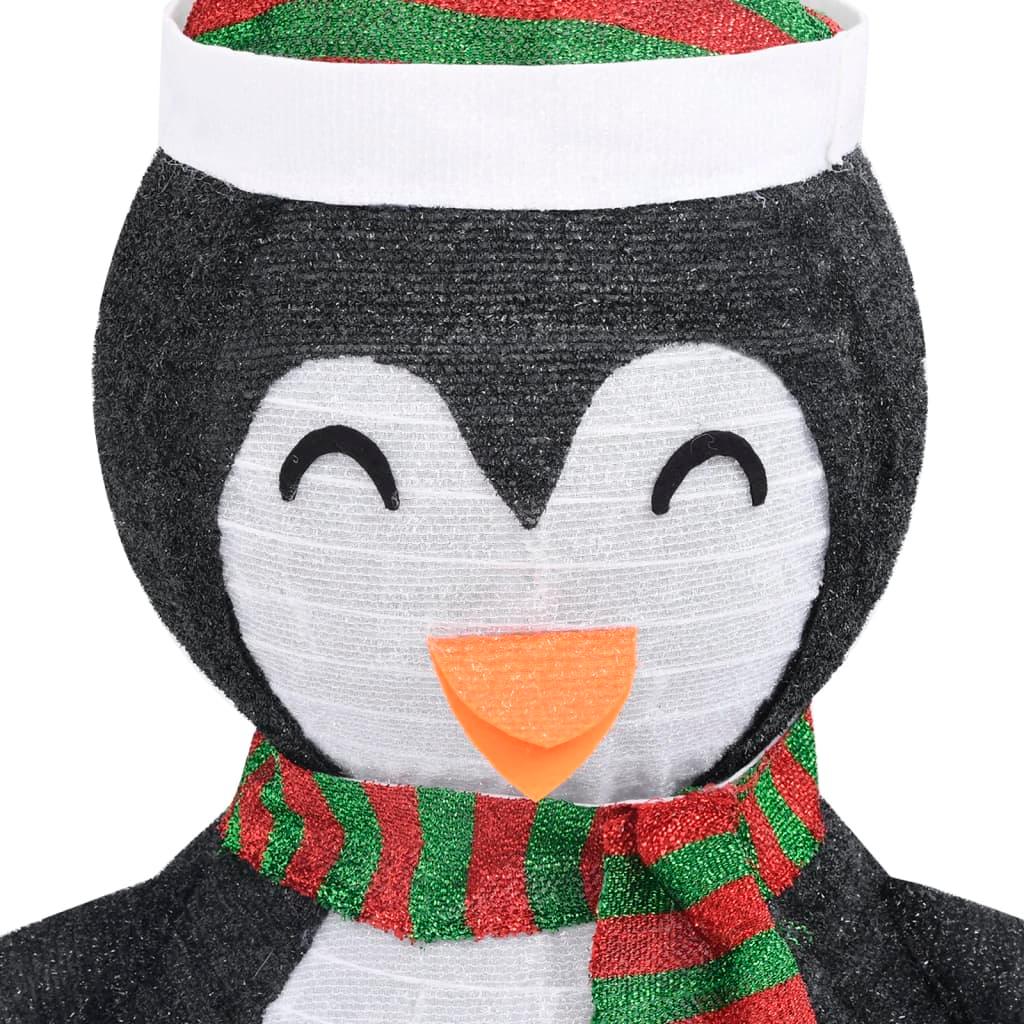Decorative Christmas Snow Penguin Figure LED Luxury Fabric 2 ft at Set Shop and Smile