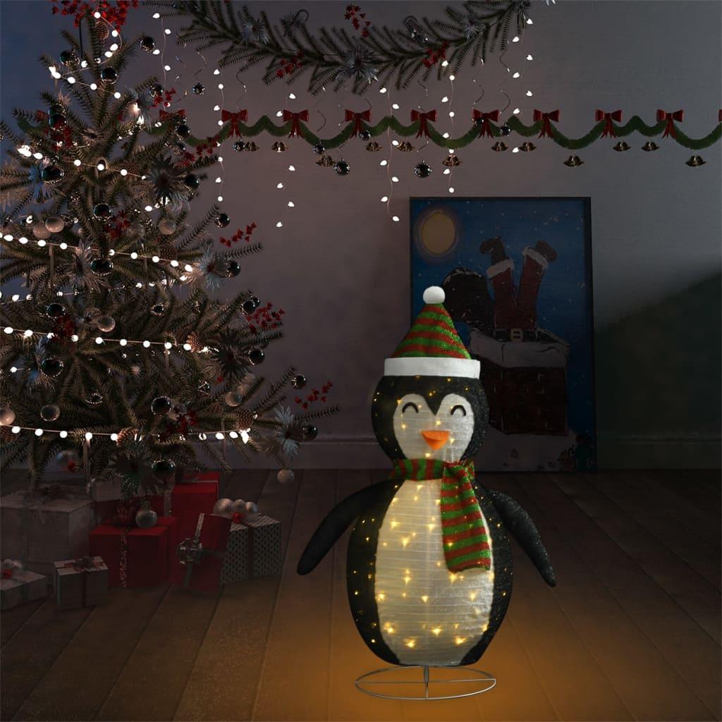 Decorative Christmas Snow Penguin Figure LED Luxury Fabric 3 ft at Set Shop and Smile