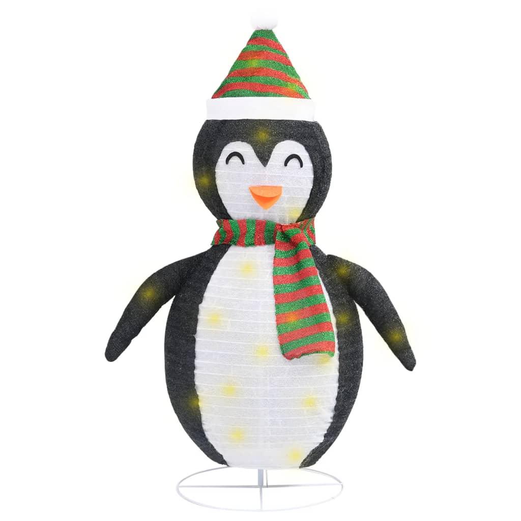 Decorative Christmas Snow Penguin Figure LED Luxury Fabric 4 ft at Set Shop and Smile