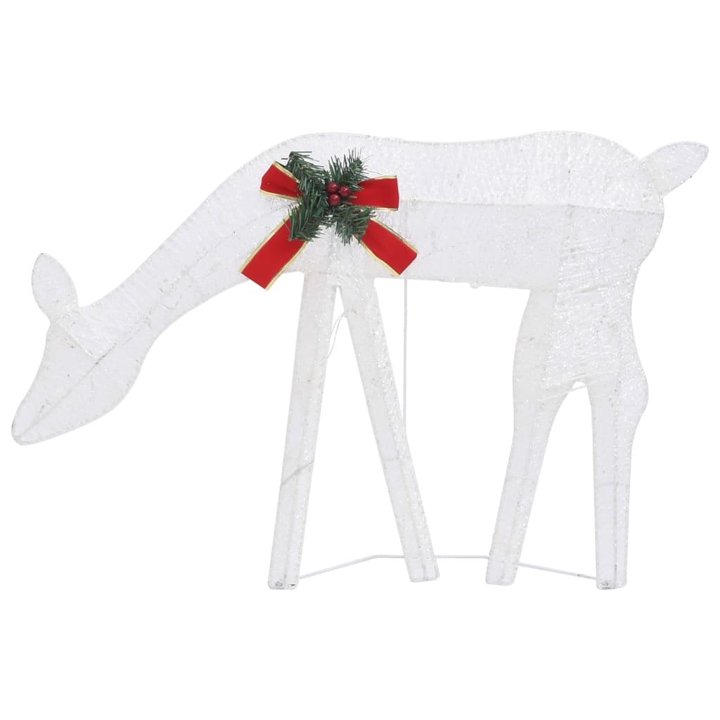 Christmas Reindeer Family 106.3"x2.8"x35.4" White Cold White Mesh at Set Shop and Smile