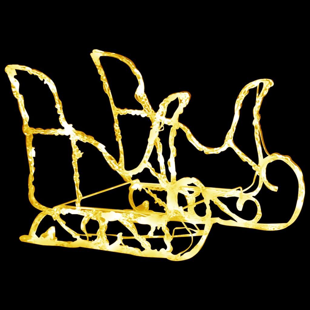 Reindeers & Sleigh Christmas Decoration 160 LEDs 51.2" Acrylic at Set Shop and Smile