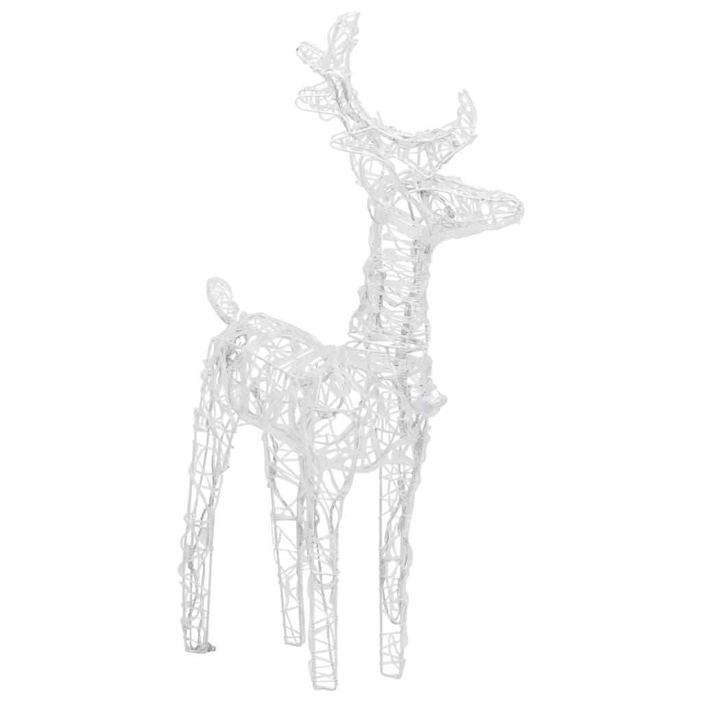 Reindeers & Sleigh Christmas Decoration 160 LEDs 51.2" Acrylic at Set Shop and Smile