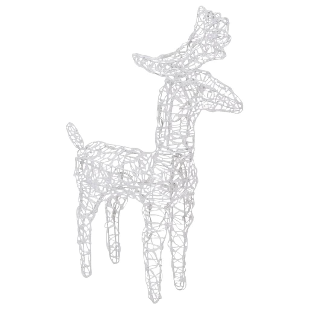 Reindeers & Sleigh Christmas Decoration 160 LEDs 51.2" Acrylic at Set Shop and Smile
