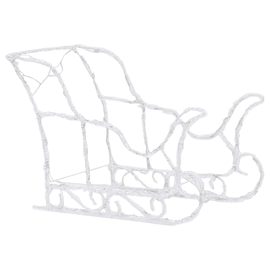 Reindeers & Sleigh Christmas Decoration 160 LEDs 51.2" Acrylic at Set Shop and Smile