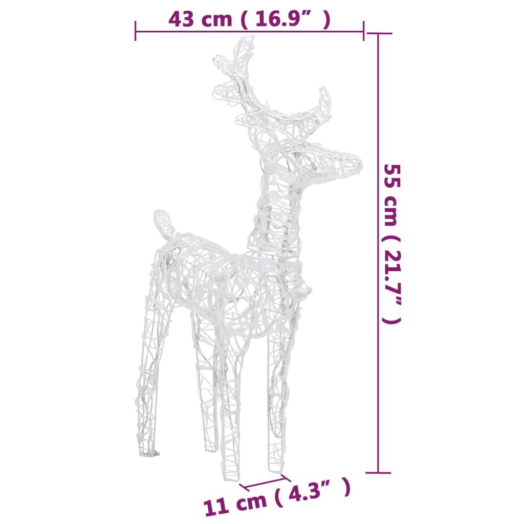 Reindeers & Sleigh Christmas Decoration 110.2"x11"x21.7" Acrylic at Set Shop and Smile