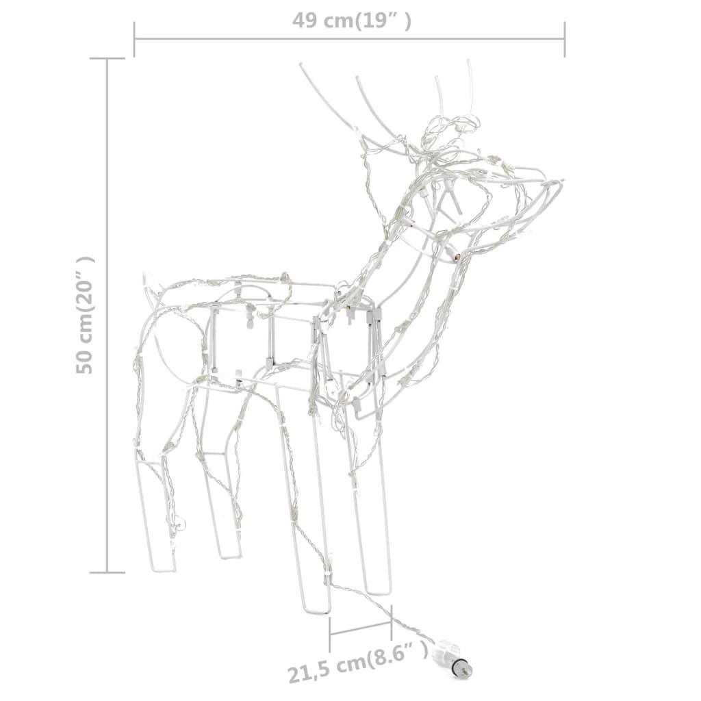 3 Piece Christmas Light Display Reindeers 229 LEDs at Set Shop and Smile