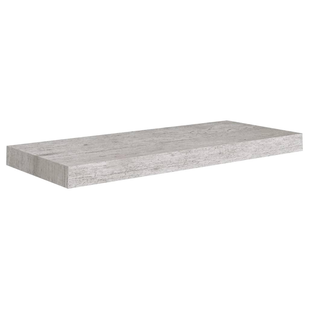 Floating Wall Shelf Concrete Gray 23.6"x9.3"x1.5" MDF at Set Shop and Smile