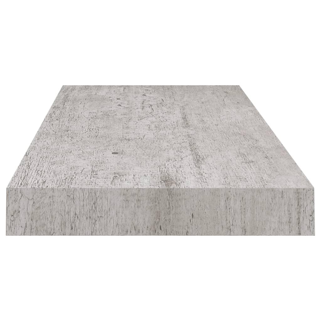 Floating Wall Shelf Concrete Gray 23.6"x9.3"x1.5" MDF at Set Shop and Smile