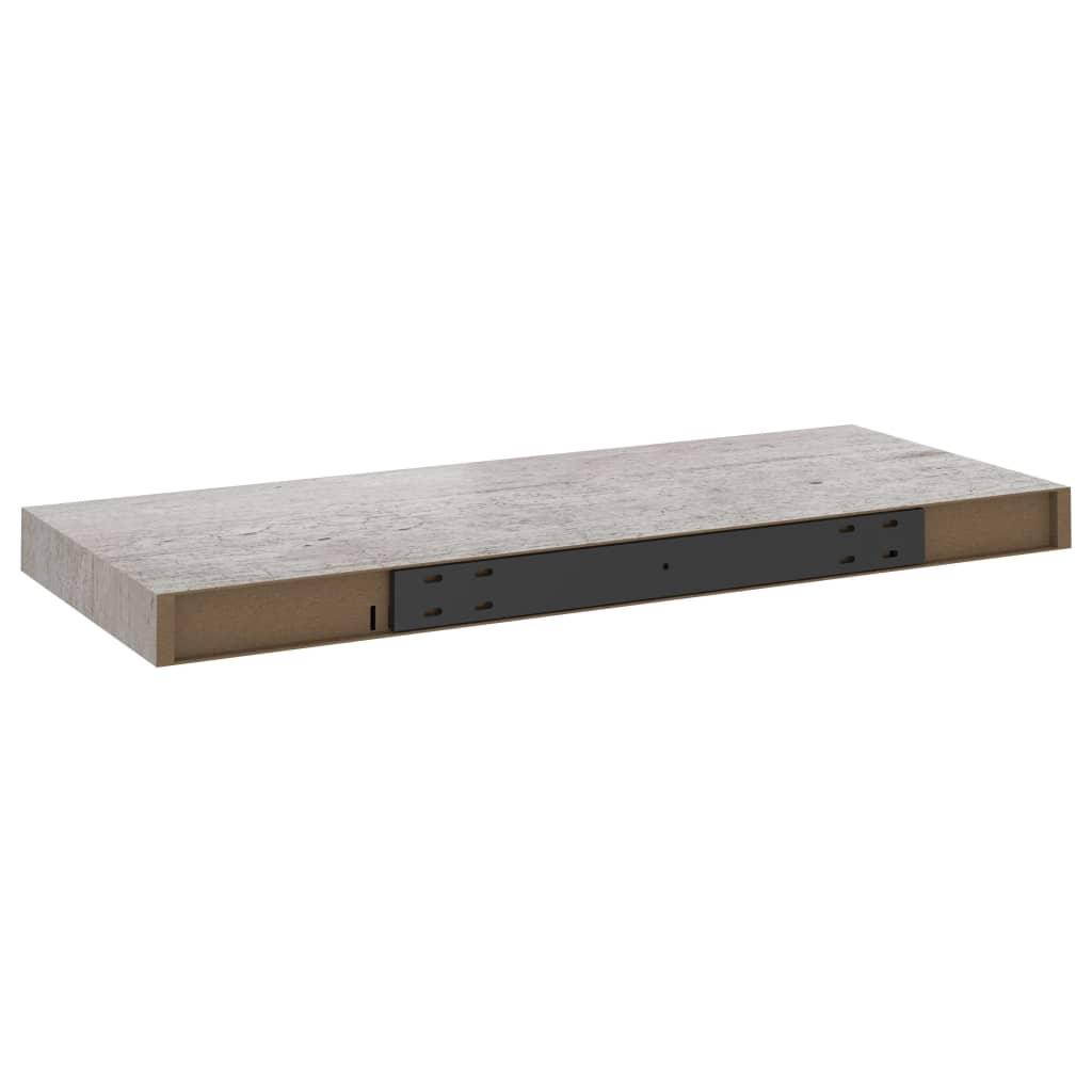 Floating Wall Shelf Concrete Gray 23.6"x9.3"x1.5" MDF at Set Shop and Smile