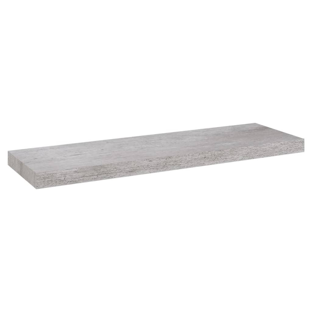 Floating Wall Shelf Concrete Gray 31.5"x9.3"x1.5" MDF at Set Shop and Smile