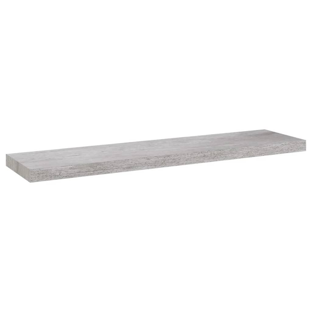Floating Wall Shelf Concrete Gray 35.4"x9.3"x1.5" MDF at Set Shop and Smile
