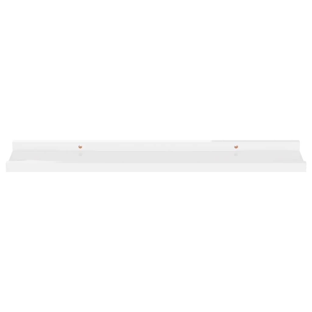 Wall Shelves 4 pcs High Gloss White 23.6"x3.5"x1.2" at Set Shop and Smile