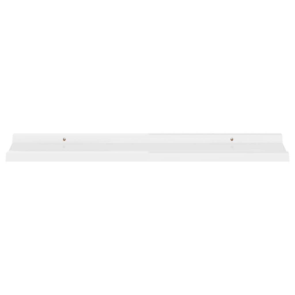 Wall Shelves 4 pcs High Gloss White 31.5"x3.5"x1.2" at Set Shop and Smile