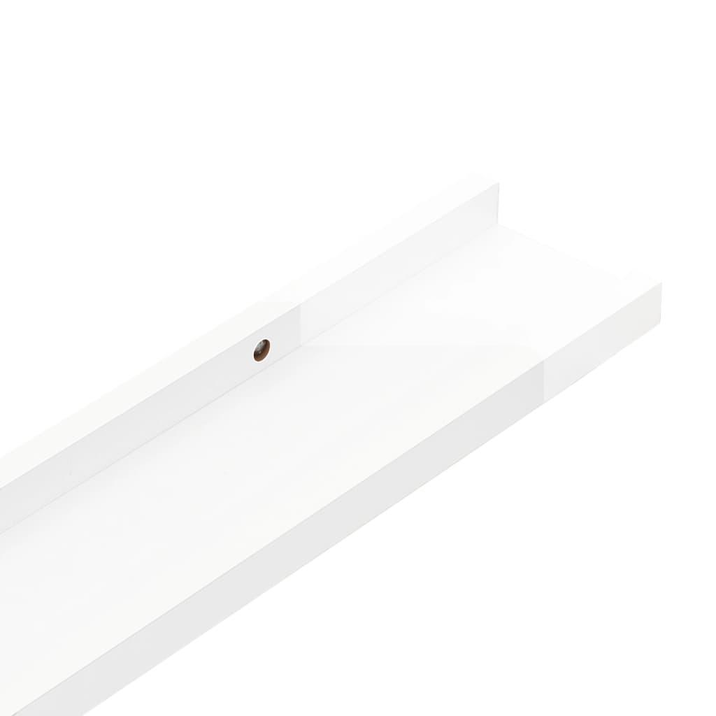 Wall Shelves 4 pcs High Gloss White 31.5"x3.5"x1.2" at Set Shop and Smile