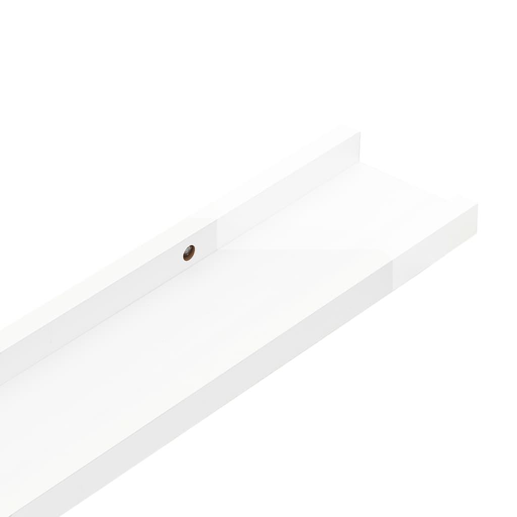 Wall Shelves 4 pcs High Gloss White 39.4"x3.5"x1.2" at Set Shop and Smile