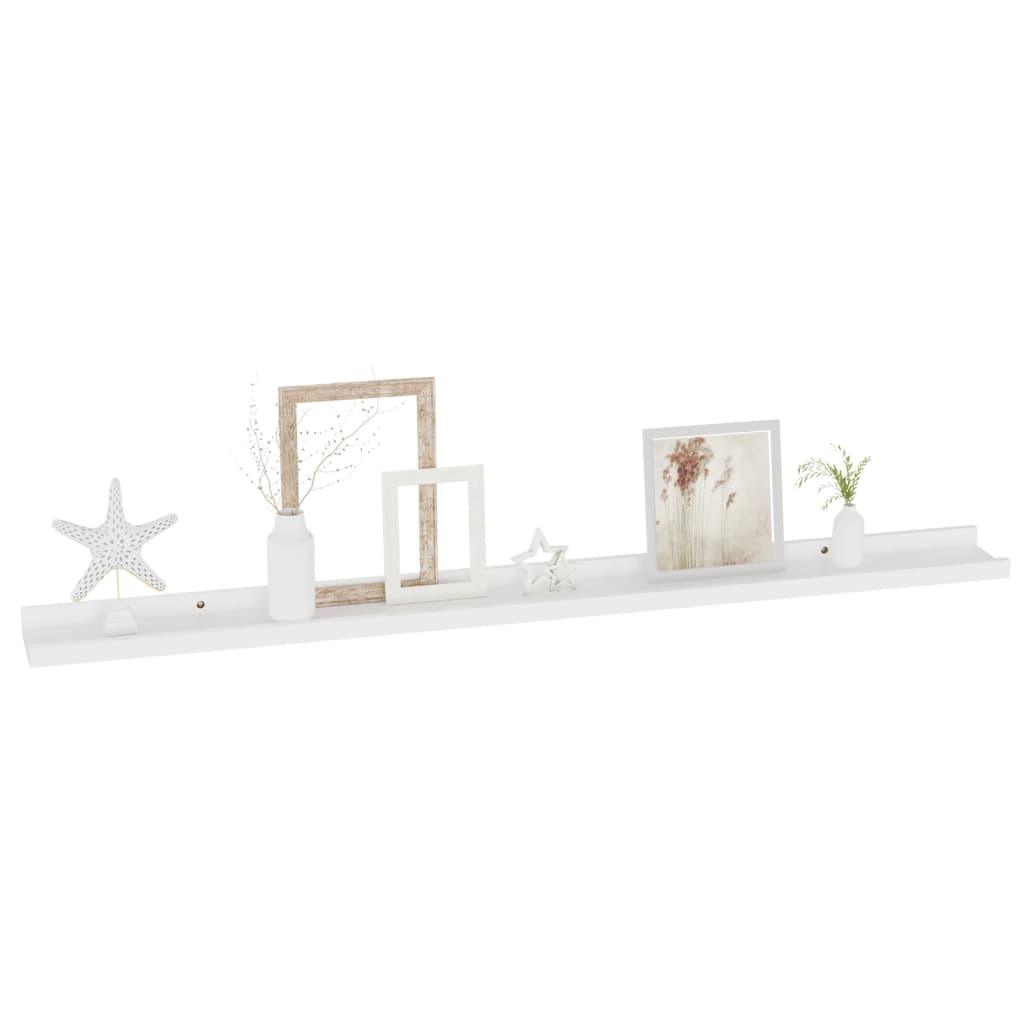 Wall Shelves 2 pcs White 39.4"x3.5"x1.2" at Set Shop and Smile