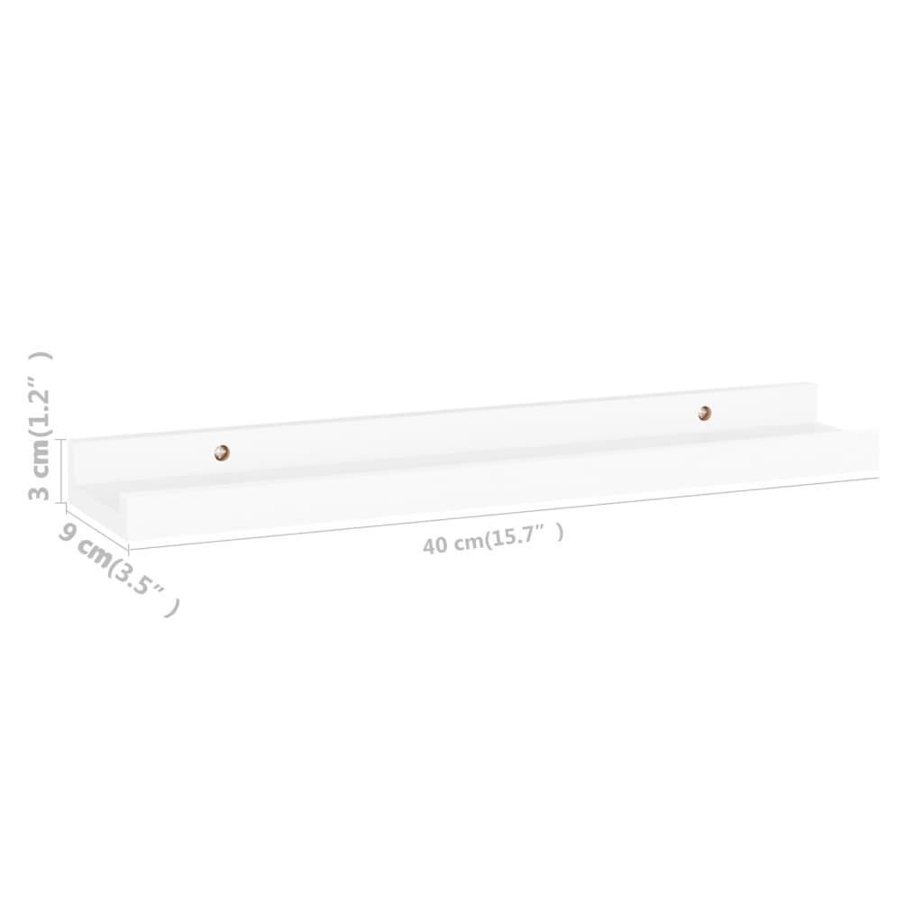 Wall Shelves 4 pcs White 15.7"x3.5"x1.2" at Set Shop and Smile