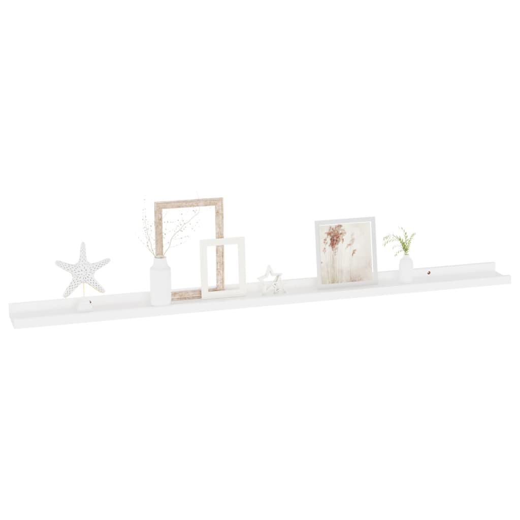 Wall Shelves 4 pcs White 45.3"x3.5"x1.2" at Set Shop and Smile