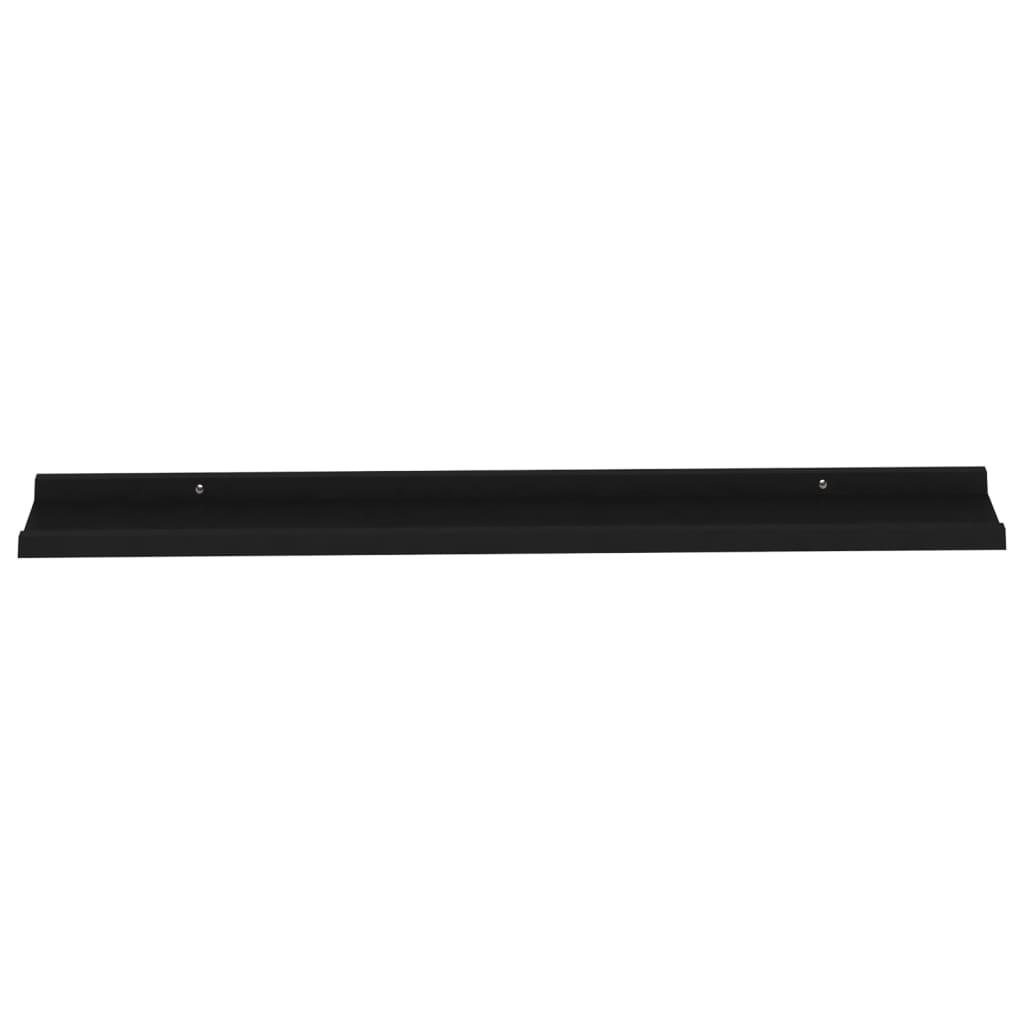 Wall Shelves 2 pcs Black 39.4"x3.5"x1.2" at Set Shop and Smile