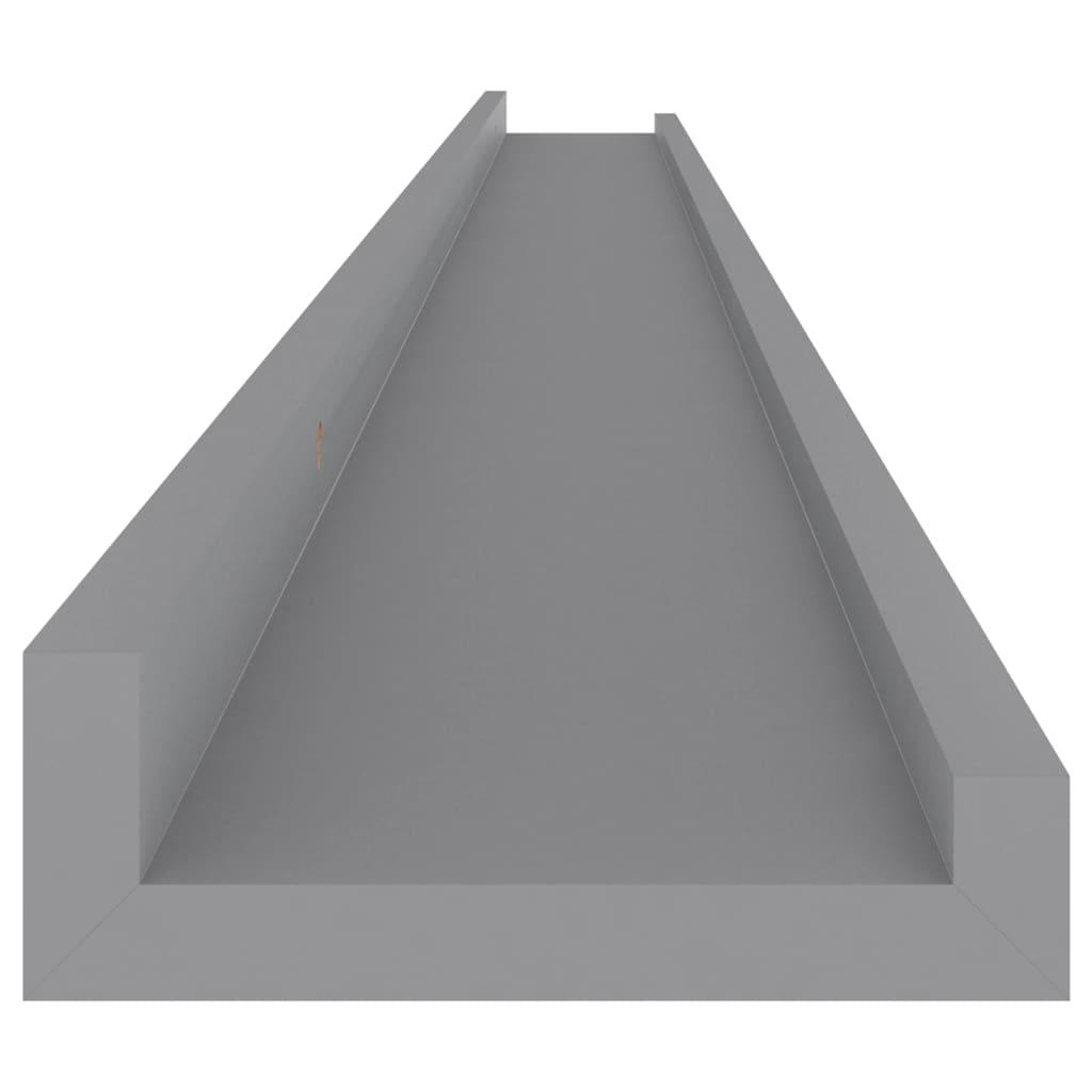 Wall Shelves 2 pcs Gray 45.3"x3.5"x1.2" at Set Shop and Smile