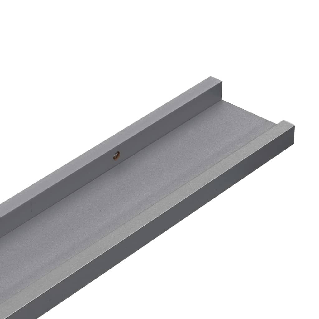 Wall Shelves 2 pcs Gray 45.3"x3.5"x1.2" at Set Shop and Smile