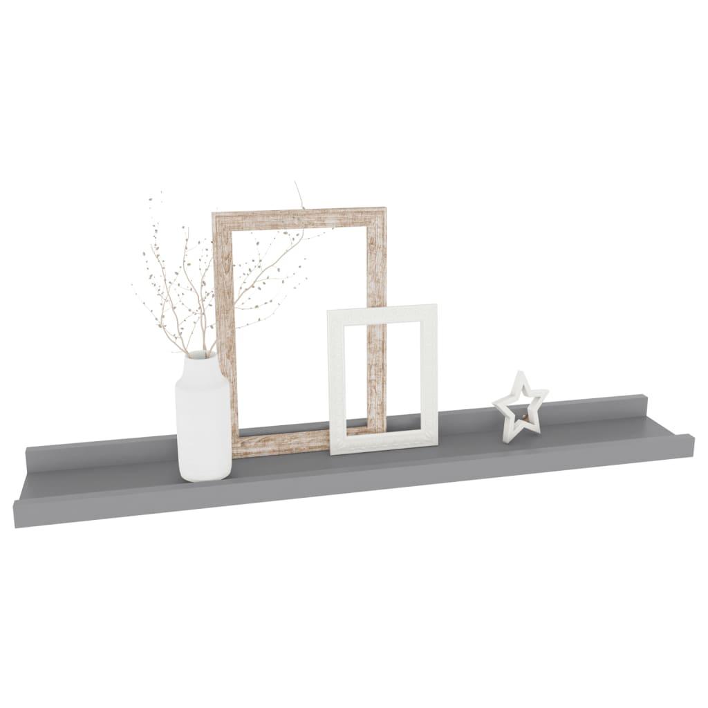 Wall Shelves 4 pcs Gray 23.6"x3.5"x1.2" at Set Shop and Smile