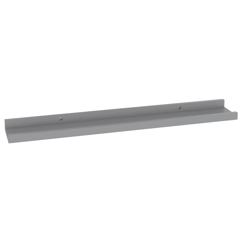 Wall Shelves 4 pcs Gray 23.6"x3.5"x1.2" at Set Shop and Smile
