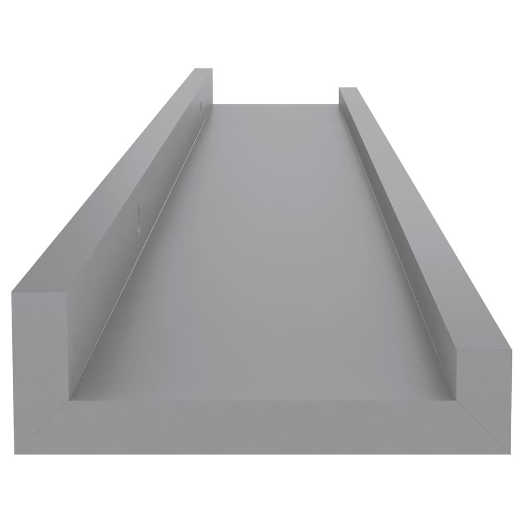 Wall Shelves 4 pcs Gray 23.6"x3.5"x1.2" at Set Shop and Smile