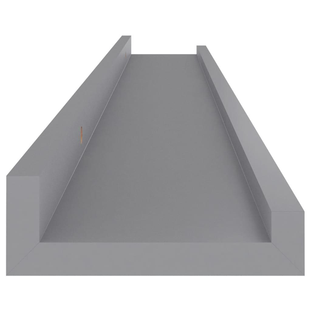 Wall Shelves 4 pcs Gray 31.5"x3.5"x1.2" at Set Shop and Smile