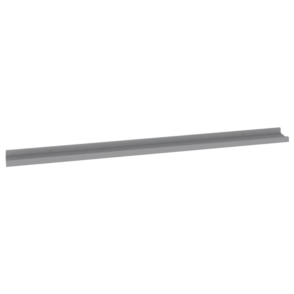 Wall Shelves 4 pcs Gray 45.3"x3.5"x1.2" at Set Shop and Smile