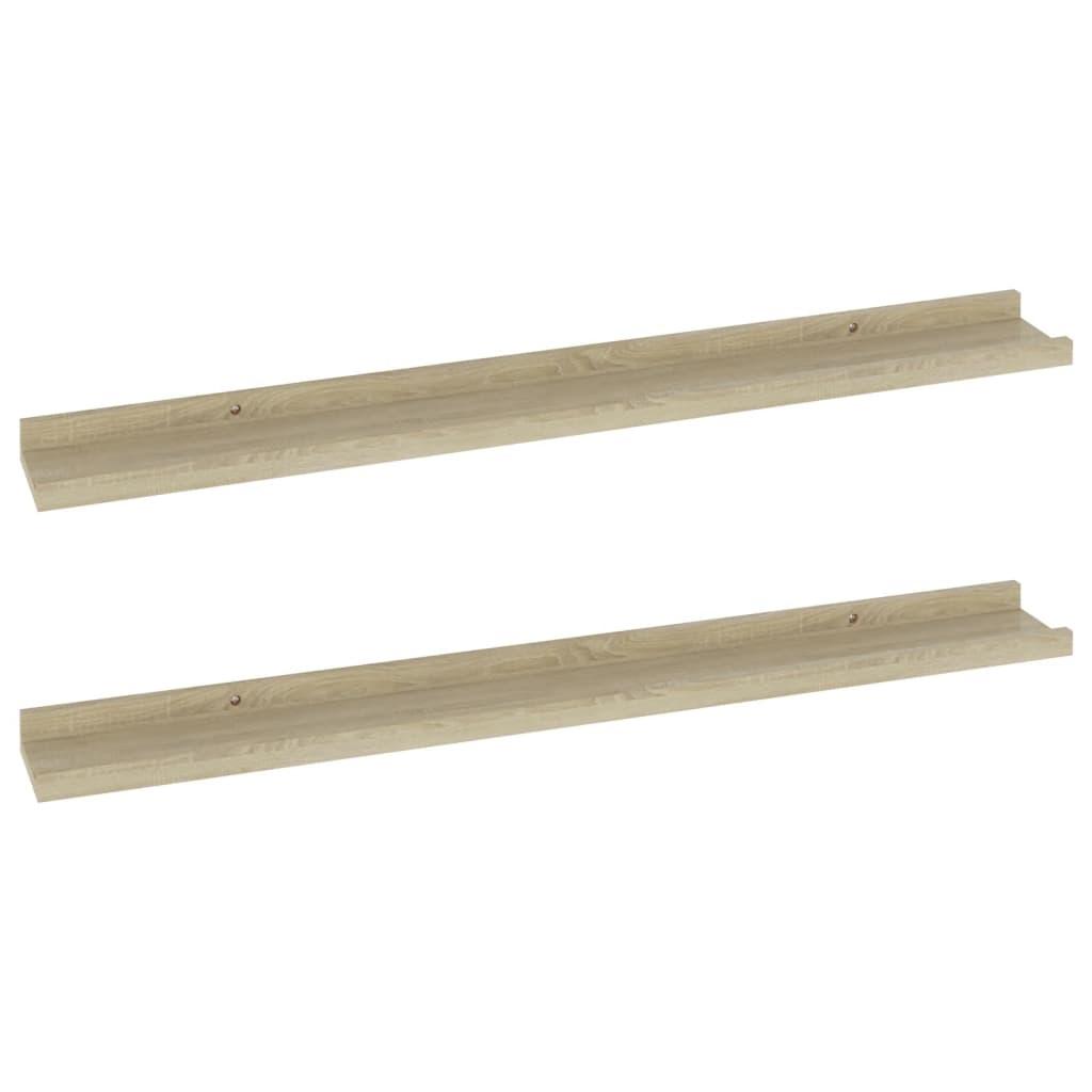 Wall Shelves 2 pcs Sonoma Oak 31.5"x3.5"x1.2" at Set Shop and Smile